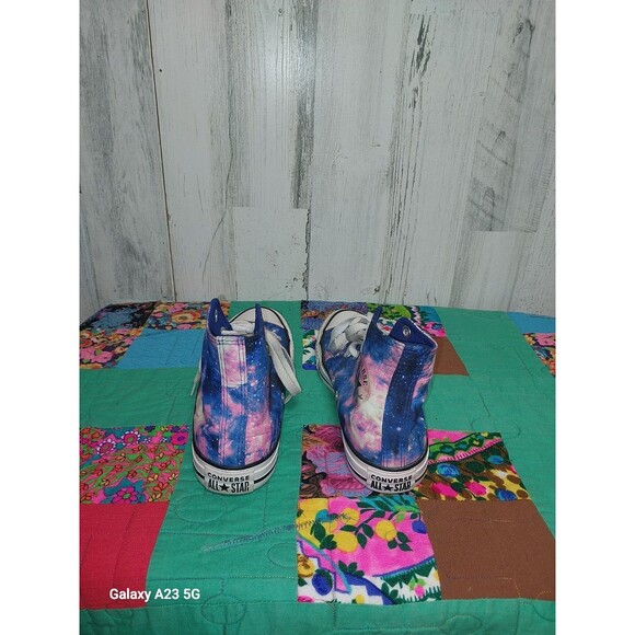 CONVERSE All-Star Chuck Taylor High Top Sneakers - Miss Galaxy Blue/ Pink 7 - Picture 6 of 7